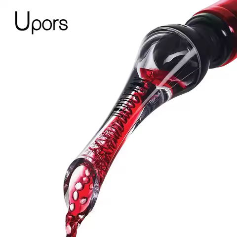 UPORS Wine Aerator Pourer Premium Aerating Pourer Red Wine Decanter Cap Spout Stopper Bottle Mouth D