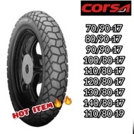 2025} CORSA CROSS S TUBELESS 70/90-17 80/90 90/90 100/80 110/80 120/80 130/80 130/70 140/80 ADV SCOO