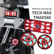 TECH MAX Accessories, TMAX560 Motorcycle Modified Reflective Sign, Luminous Warning Sheet Light Refl