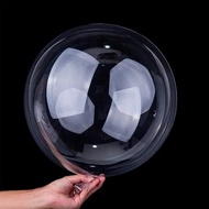 Balon PVC 18" transparant BOBO Biru udah Stretch satuan 18 inch bening