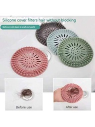 Filtro de pelo para lavabo, colador antitaponamiento, tapón para desagüe de bañera y suelo de ducha, tapón de silicona desodorizante para cocina, accesorios de baño