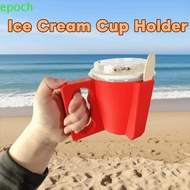 EPOCH Ice Cream Anti Freeze Cup, Drip-proof with Spoon Slot Ice Cream Cup Holder, Multifunctional Pl