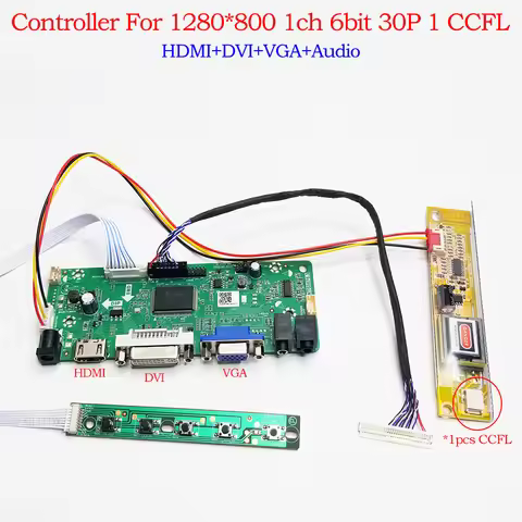 For LP154WX4-TLC1 LP154WX4-TLC8 LP154WX4-TLC3 30PIN 15.4" 1280X800 Controller board Driver HDMI DVI 