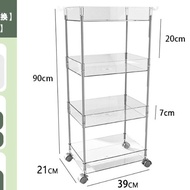 Kitchen trolley, push cart, kitchen racks, 3 tiers or 4 tiers