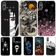 For Motorola Moto E6S E6i Case Phone Cover Protective Soft Silicone Black Tpu Case Naruto UchihaItac