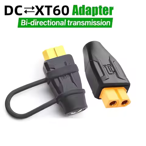 XT60 to DC5521 Adapter XT60 to DC 5.5mm X 2.1mm Wireless for TS100 Soldering Iron, FPV Monitor Power