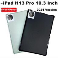 ShockProof Case for iPad H13 Pro H13Pro 10.3 Inch 2024 Android Tablet Case Anti-Drop Clear TPU Silic