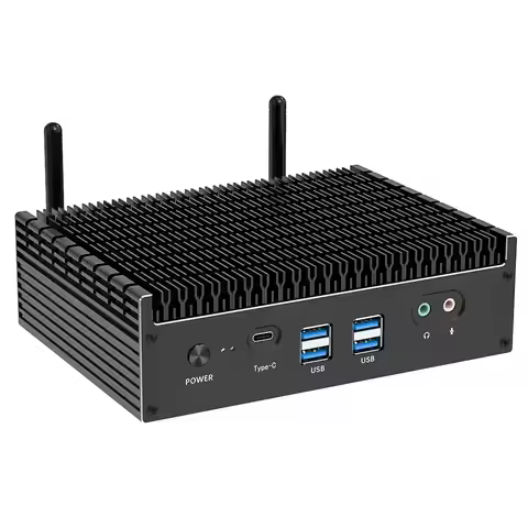 13th Gen Mini Computer Intel i7 1355U i5 1335U Fanless Mini PC 2*2.5G LAN PCIE4.0 DDR4 Tunderbolt 4 