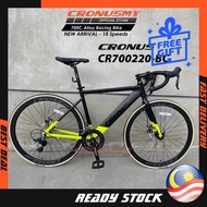 Cronus 700C Alloy Racing BIke Road Bike Sensah 18 Speed  Internal Cable Routing  CR700220-BC