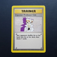 POKEMON TRAINER IMPOSTER PROFESSOR OAK BASE SET LESS SMOOTH