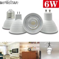 Dimmable หลอดไฟ LED E27 E14 GU10 MR16 6W LED Spotlight 220V 230V 240V อลูมิเนียมคุณภาพสูง Super Brig