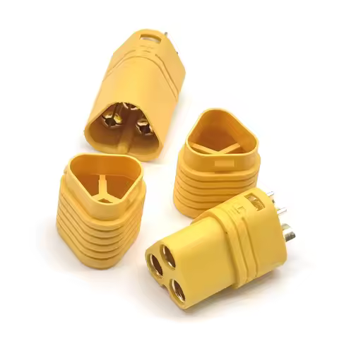 1Pcs/1Pairs 3-pin 3.5mm MT60 Connector Plug Adapter Bullet Plug For RC Model Battery Control Parts E