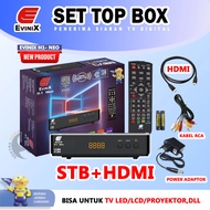 PROMO SET TOP BOX TERMURAH!!! STB EVINIX H1 NEO PENERIMA SIARAN TV DIGITAL DVBT2 BERGARANSI RESMI !!