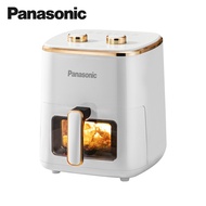 Panasonic หม้อทอดไร้น้ํามัน หม้ออบลมร้อน 8L Air Fryer หม้อทอดไร้น้ำมันความจุมาก หน้าต่างที่มองเห็นได