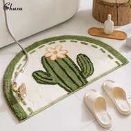 CX Water-absorbing and non-slip floor mats for household toilets-Quick-drying carpet cactus mats.