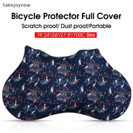 [takejoynew] Full Bicycle Protector Cover MTB Road Bike Dustproof Scratch-proof Storage Bag Bike Frame Wheel Protection Equipment LYF