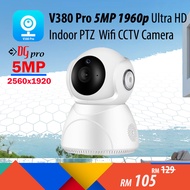 V380 PRO 5MP / 3MP Ultra HD Indoor PTZ Snowman Wireless Wifi CCTV Smart IP Camera