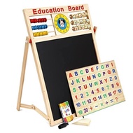Double-sided Magnetic Board for Children - Learning Letters, Learning Numbers, Smart EDU Puzzle Boar