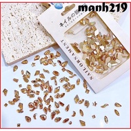 Set of 100 Tea Color Cubes Pieceg Nail