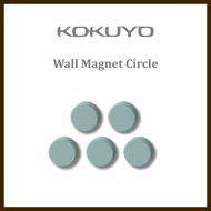 Kokuyo Steel Plate with Magnet Magnet Board for Wall Magnet Circle Green 25mm 5 Pieces