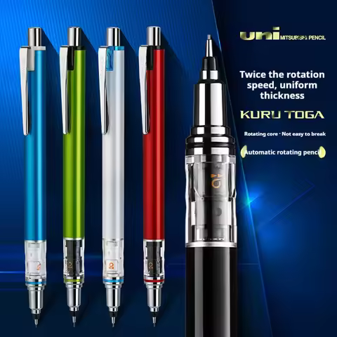 Uni Kuru Toga Advance “Black Tech” Mechanical Pencil Double-Speed Auto-Rotation for Anti-Break Lead,