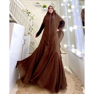 Barang Terlaris Asma By Yodizein Syar'I ? Gamis Set S Putih Hitam