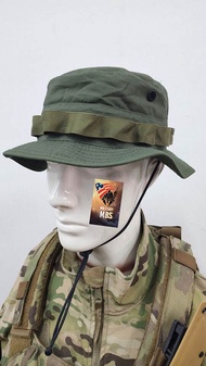 08USหมวกทหารTACTICAL SNIPER สีเขียวทหาร ผ้าRIPSTOP