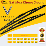 Gạt mưa ô tô Vinfast Fadil cần gạt nước mưa oto Fadil 2019 2020 2021 khung xương lưỡi silicon gạt s