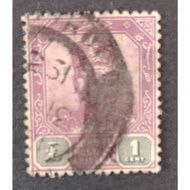 JOHOR, 1 CENTS , USED