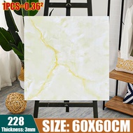 50 years of use 3D vinyl Floor sticker Marble 60x60cm self adhesive PVC tiles Floor stickers 3mm thi