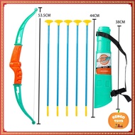 Sticky bow and arrow shooting toy with arrow holder and 5 arrows