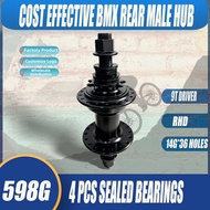 Taiwan made BMX Freestyle Bike BMX Hub BIKE AL6061 Male Rear hub 4 seald bearings
