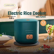 [Special Live] LUNALIFE Mini Rice Cooker 0.8L 200Watt Portable Low Watt Rice Cooker with Long Cable 