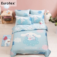 Sanrio Cinnamoroll, Quilt Cover, 900 Thread Count 100% Cotton (FITTED BEDSHEET SOLD SEPARATELY) Fluf