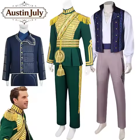 Disguise Wicked Prince Fiyero Cosplay Uniform Fantasia Costume for Adult Men Clothes Outfits Hallowe