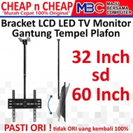 Hanging Ceiling TV Bracket 19 20 22 24 27 32 34 40 43 50 55 65 75 Inch 19" 20" 22" 24" 27" 32" 34" 4