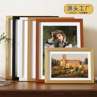 Large Size Wooden Photo Frame Wall Hanging Photo Wall 4k8k Calligraphy Rectangular Display Frame Sim
