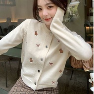 European Style Bow Knot Embroidered Sweater - Imported Fashion Sweater