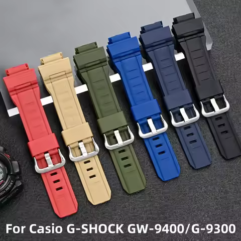 For CASIO G-SHOCK GW-9400/G-9300 Resin TPU watch strap Specialized interface wristband Stainless ste