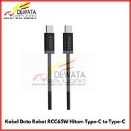 Data Cable - RCC65W Black Type-C to Type-C Robot USB Cable