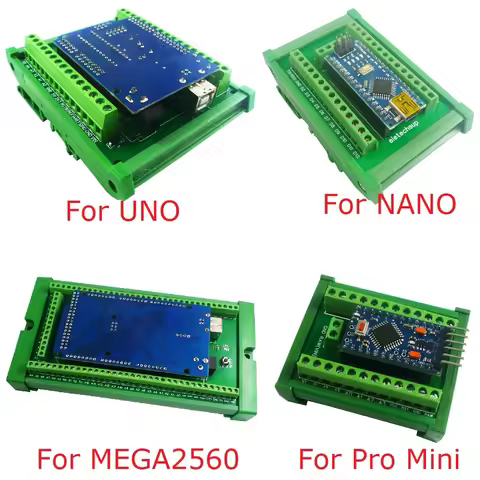 DIN Rail Mount Screw Terminal Block Adapter Module For Arduino UNO/MEGA2560/NANO/Pro Mini Board