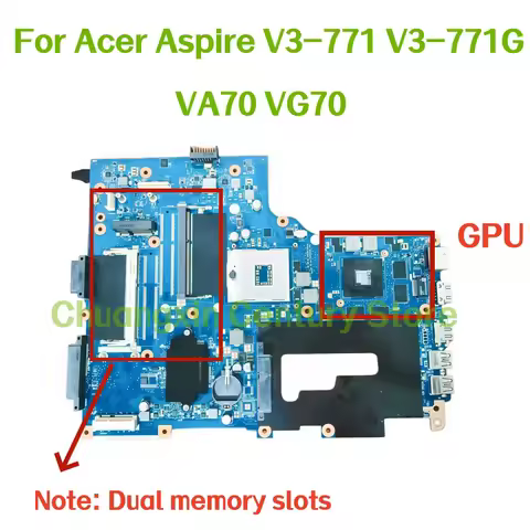 Suitable for Acer Aspire V3-771 V3-771G Laptop motherboard VA70 VG70 With GT630M 100% Tested Fully W