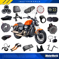 QJMOTOR SRV250 Venom Headlights Retro Cover Comfort Seat Brake Lever Air Filter Handle Bar Belly Pan