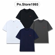 Combo 2 Áo Thun Cotton Trơn Thêu Chữ PN.Store1993 Premium Cổ Tròn Nam Nữ Đủ Màu Size M - XL