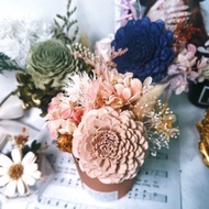 擴香花桶 可噴香水 香氛花盆栽 辦公室盆栽 居家香氛 索拉花 擴香