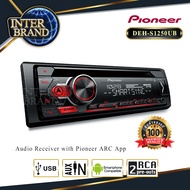 เครื่องเสียงรถ วิทยุติดรถยนต์ 1DIN รองรับการเล่นไฟล์ MP3 CD AUX USB PIONEER DEH-S1250UB จำนวน1เครื่อ