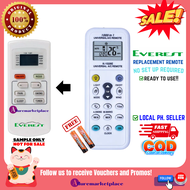 EVEREST AIRCON Remote Universal for EVEREST AIRCON WINDOW TYPE AC Remote NON-INVERTER or FULL DC INV