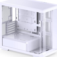 JONSBO D300 White Micro‑ATX Mid‑Tower Case with Panoramic 270° Curved Tempered Glass JONSBO-D300-WH