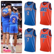 Hot Pressed Jersey SGA Jersey Oklahoma City Thunder Basketball Jersey