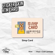 Sim Card - Sticker Card Skin - Vinyl ATM Debit Credit Emoney Flazz Sticker